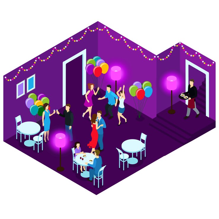 派對房間是一個讓人們聚集和享受的特殊場所